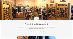 Desktop Screenshot of fourthavebirkenstock.com