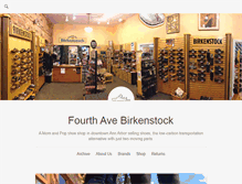 Tablet Screenshot of fourthavebirkenstock.com